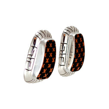 Load image into Gallery viewer, Mata Ortiz Broken Pottery Shard and Silver Earrings by Beltran NON NATIVE