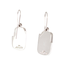 Load image into Gallery viewer, Mata Ortiz Broken Pottery Shard and Silver Earrings by Beltran NON NATIVE
