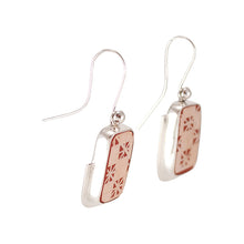 Load image into Gallery viewer, Mata Ortiz Broken Pottery Shard and Silver Earrings by Beltran NON NATIVE
