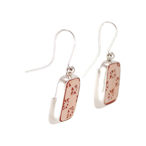 Mata Ortiz Broken Pottery Shard and Silver Earrings by Beltran NON NATIVE