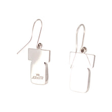 Load image into Gallery viewer, Mata Ortiz Broken Pottery Shard and Silver Earrings by Beltran NON NATIVE