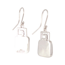 Load image into Gallery viewer, Mata Ortiz Broken Pottery Shard and Silver Earrings by Beltran NON NATIVE