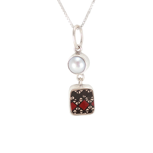 Mata Ortiz Broken Pottery Chard Pendant Necklace by Beltran NON NATIVE