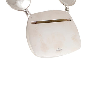 Mata Ortiz Broken Pottery Shard and Silver Necklace by Beltran NON NATIVE