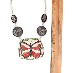 Mata Ortiz Broken Pottery Shard and Silver Necklace by Beltran NON NATIVE