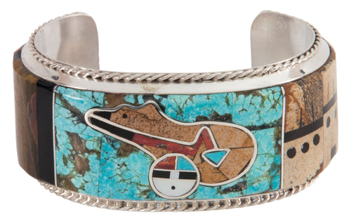Navajo Native American Turquoise Bear Bracelet by Merle House SKU222912