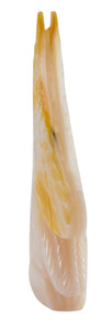 Zuni Native American Yellow Shell Eagle Fetish by Michael Laweka SKU223674