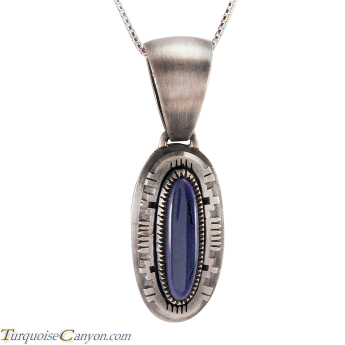 Navajo Native American Sugilite Pendant Necklace by Secatero SKU224315