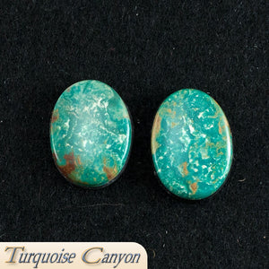 Set of Two Natural Kingman Mine Turquoise Loose Stones - 29.5 Carats SKU224679