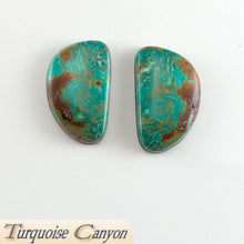Load image into Gallery viewer, Set of Two Natural Kingman Mine Turquoise Loose Stones - 52.0 Carats SKU224683
