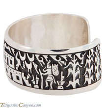 Load image into Gallery viewer, Hopi Native American Pueblo Silver Overlay Bracelet by Daren Silas SKU224762