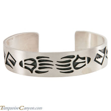 Load image into Gallery viewer, Hopi Native American Silver Bear Paw Cuff Bracelet by Masawytewa SKU224770