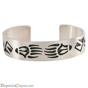 Hopi Native American Silver Bear Paw Cuff Bracelet by Masawytewa SKU224770