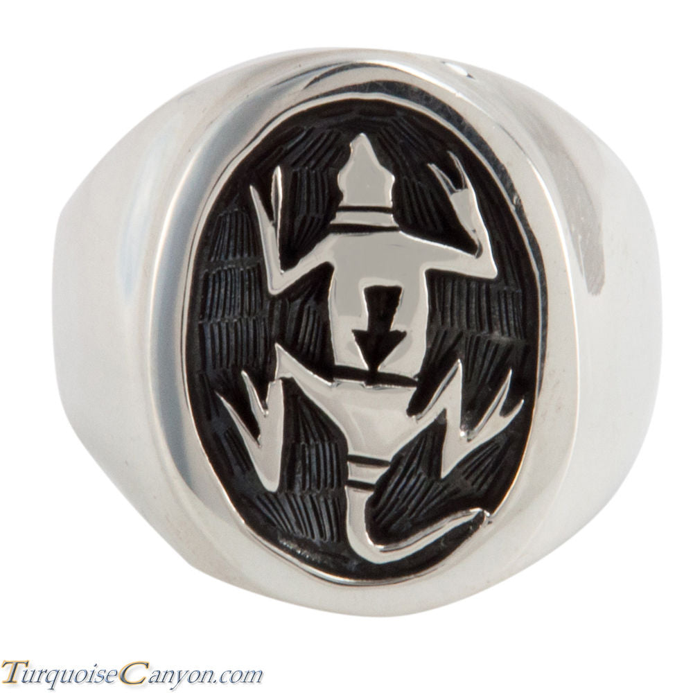 Hopi Native American Gecko Ring Size 12 by Joe Josytewa Hopi Native American Gecko Ring Size 12 by Joe Josytewa
