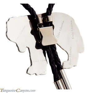 Zuni Native American Wolf Bolo Tie by Dale Edaakie SKU225413