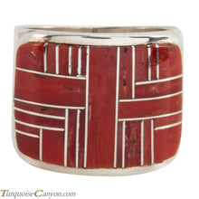 Load image into Gallery viewer, Navajo Native American Orange Shell Ring Size 11 1/2 by Merle House SKU225484