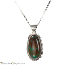 Load image into Gallery viewer, Navajo Native American King Manassa Turquoise Pendant Necklace SKU225710