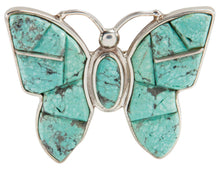 Load image into Gallery viewer, Navajo Native American Mine Number 8 Butterfly Pin and Pendant SKU225792