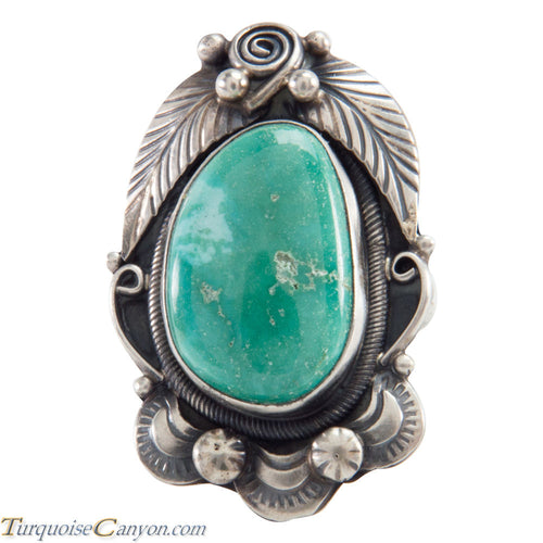 Navajo Native American Blue Gem Mine Turquoise Ring Size 8 SKU226129