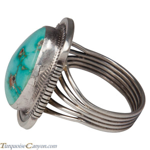 Navajo Native American Kingman Turquoise Ring Size 9 3/4 by Willie SKU226192