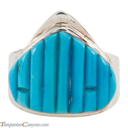 Navajo Native American Sleeping Beauty Turquoise Ring Size 8 1/2 SKU226200