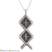 Load image into Gallery viewer, Navajo Native American Sterling Silver Pendant by Monty Claw SKU226223