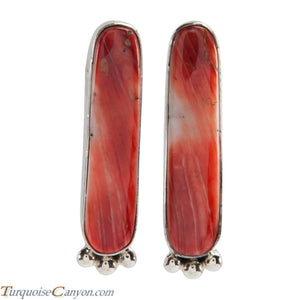Navajo Native American Orange Shell Earrings by Paul Livingston SKU226304