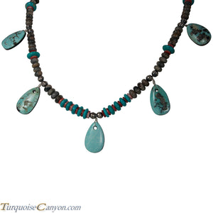 Navajo Native American Turquoise Inlay Necklace by Stacey Turpen SKU226350