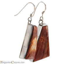 Load image into Gallery viewer, Navajo Native American Orange Spiny Oyster Shell Earrings by Guerro SKU226510