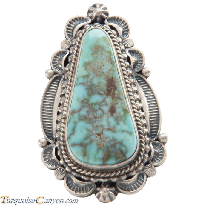 Navajo Native American Turquoise Ring Size 9 1/4 by Emma Linkin SKU226585