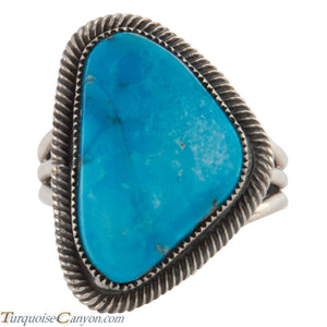Navajo Native American Kingman Turquoise Ring Size 7 3/4 by Martinez SKU226627