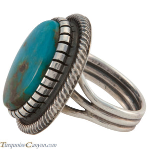 Navajo Native American Kingman Turquoise Ring Size 6 3/4 by Martinez SKU226630