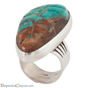 Navajo Native American Royston Turquoise Ring Size 8 by Juan Guerro SKU226632