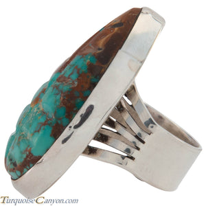 Navajo Native American Royston Turquoise Ring Size 8 by Juan Guerro SKU226632
