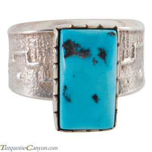 Navajo Native American Sleeping Beauty Turquoise Ring Size 13 1/2 SKU226647