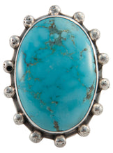 Load image into Gallery viewer, Santo Domingo Stone Mountain Turquoise Ring Size 7 1/2 by Coriz SKU226648