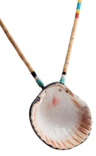 Load image into Gallery viewer, Santo Domingo Kewa Pueblo Dead Pawn Turquoise Shell Necklace SKU226702