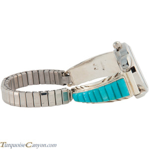 Navajo Native American Turquoise Watch Tips by Jessie Johnson SKU226709