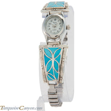 Load image into Gallery viewer, Zuni Native American Turquoise Inlay Watch Tips by Nakatewa SKU226714