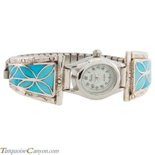 Load image into Gallery viewer, Zuni Native American Turquoise Inlay Watch Tips by Nakatewa SKU226714