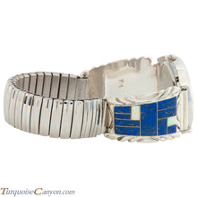 Load image into Gallery viewer, Navajo Native American Lapis and Lab Opal Watch Tips SKU226726