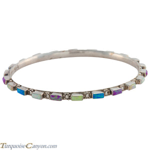 Zuni Native American Lab Opal Bangle Bracelet by Bewanika SKU226775