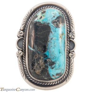 Navajo Native American Indian Mountain Turquoise Ring Size 9 1/2 SKU226878