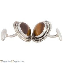 Load image into Gallery viewer, Navajo Native American Tiger Eye Cuff Links by Martha Willeto SKU226908