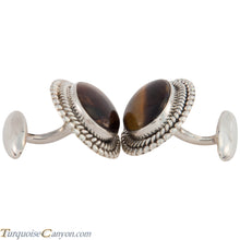 Load image into Gallery viewer, Navajo Native American Tiger Eye Cuff Links by Martha Willeto SKU226909
