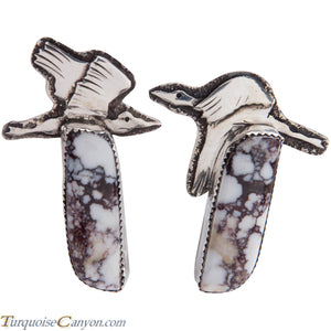 Navajo Native American Magnesite Heron Necklace Earrings by Nieto SKU227104