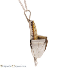 Load image into Gallery viewer, Zuni Native American Yellow Shell Corn Pendant Necklace SKU227351