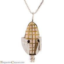 Load image into Gallery viewer, Zuni Native American Yellow Shell Corn Pendant Necklace SKU227351