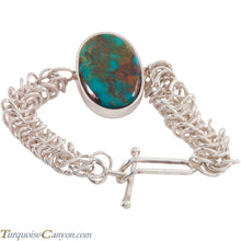 Load image into Gallery viewer, Zuni Native American Kingman Turquoise Bracelet by Ric Laselute SKU227383