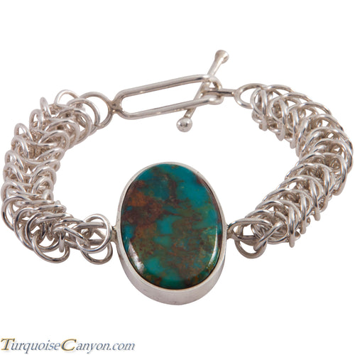 Zuni Native American Kingman Turquoise Bracelet by Ric Laselute SKU227383